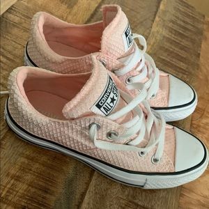 Pink converse all stars